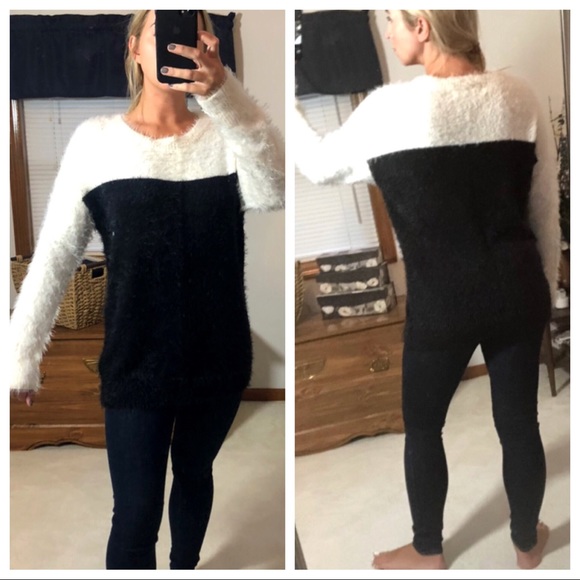 Gypsy Warrior Sweaters - NWT PACSUN Eyelash Black/White Sweater Sz XS